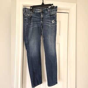 Silver Aiko Mid Skinny 33x31